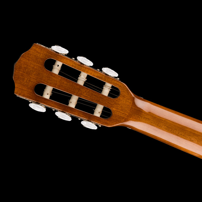 Fender CN-30 Nylon 3/4 Acoustic Guitar Natural Headstock Back