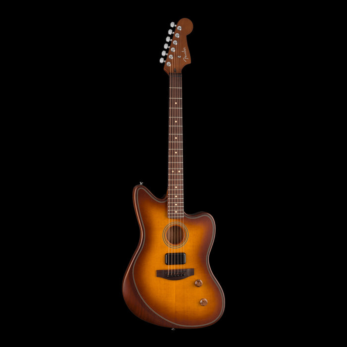 Fender Acoustasonic Standard Jazzmaster Honey Burst Acoustic Electric Guitar Front