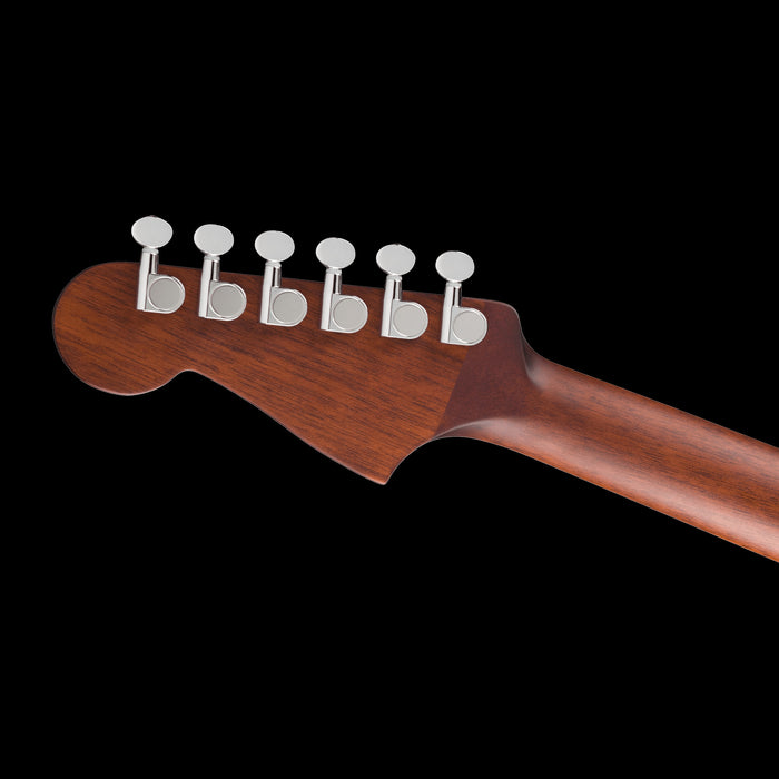 Fender California Deluxe Redondo CE Honey Sunburst Headstock Back 
