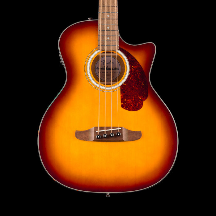 Fender California Deluxe Kingman Bass CE Honey Sunburst Front Crop