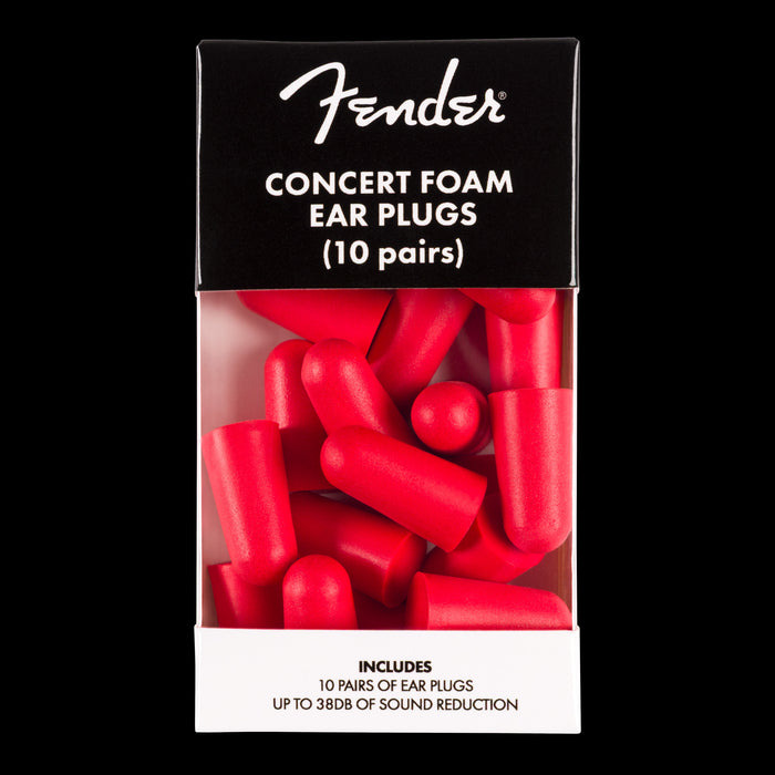 Fender Concert Foam Ear Plugs - 10 Pair 