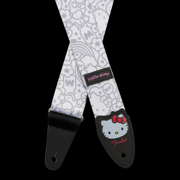 Fender x Hello Kitty White Poly Strap 2" Tabs