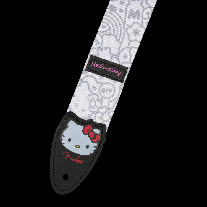 Fender x Hello Kitty White Poly Strap 2" Logo