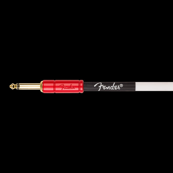 Fender John 5 Instrument Cable 10-ft. White and Red Detail -2 