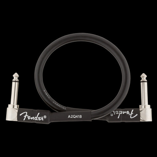 Fender Professional 1ft. Instrument Cable Black - 990820057 Front