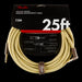 Fender Deluxe 25' Angle Instrument Cable Tweed with Packaging