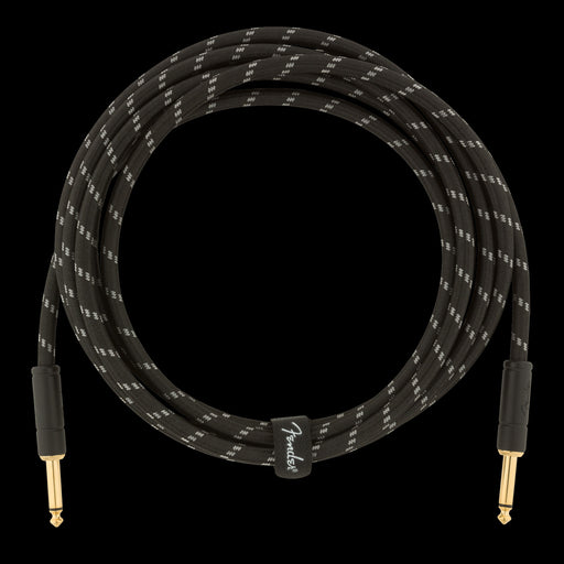 Fender Deluxe Series Instrument Cable Straight/Straight 10ft. Black Tweed Front