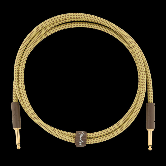 Fender Deluxe 5-ft. Instrument Cable Tweed Front
