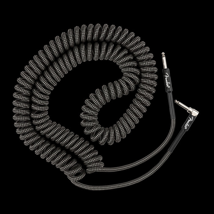 Fender Professional Series Coil Cable 30' Gray Tweed Front