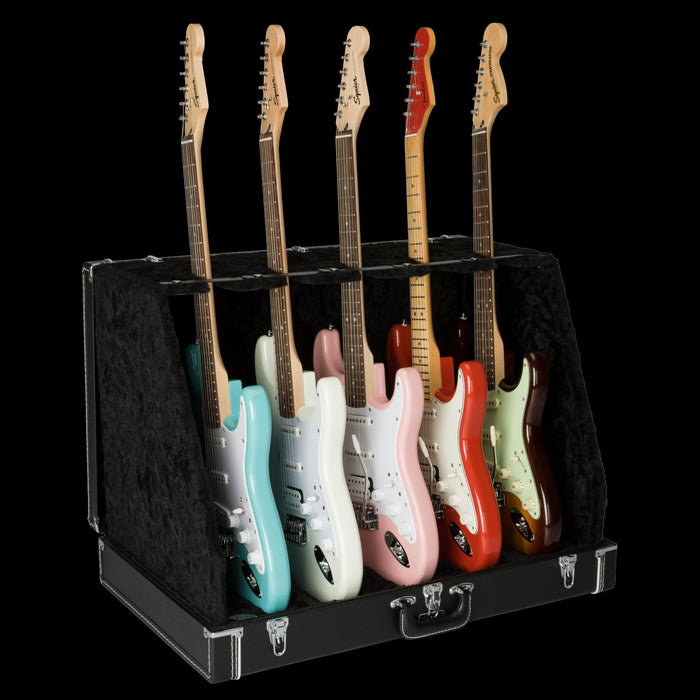 Fender Classic Series Case Stand - 5 Guitar Black With Guitars