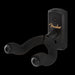 Fender Essentials Guitar Wall Hanger Black Front Angle Left