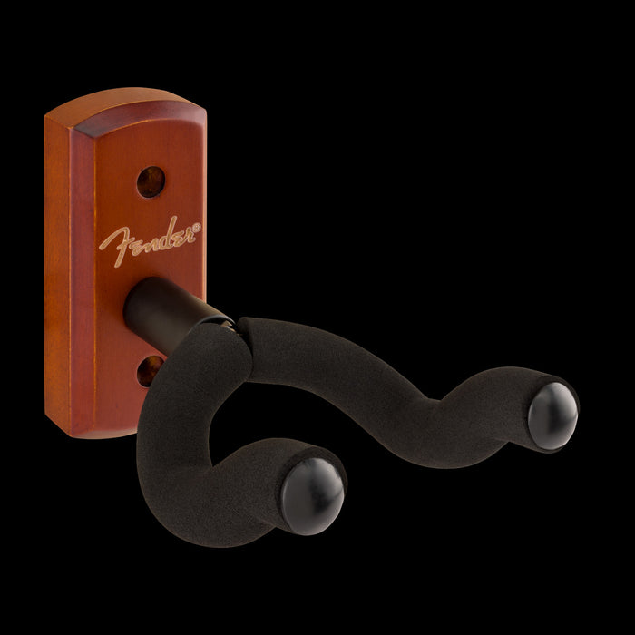 Fender Essentials Guitar Wall Hanger Rosewood Front Angle Right