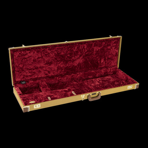 Fender Classic Series Wood Case - Precision Bass/Jazz Bass Tweed Open