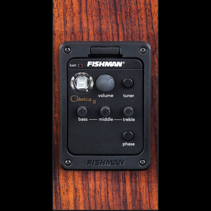 Kremona Performer Series Verea Solid Cedar Top Nylon String Classical Acoustic Electric Guitar With Gig Bag