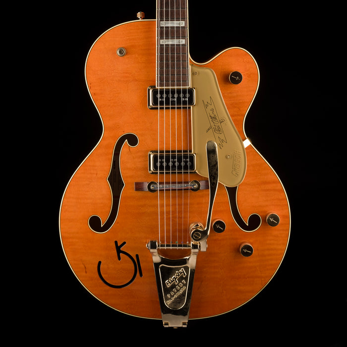 Used Gretsch G6120T-55 Vintage Select '55 Chet Atkins Hollow Body Vintage Orange Stain Lacquer with OHSC