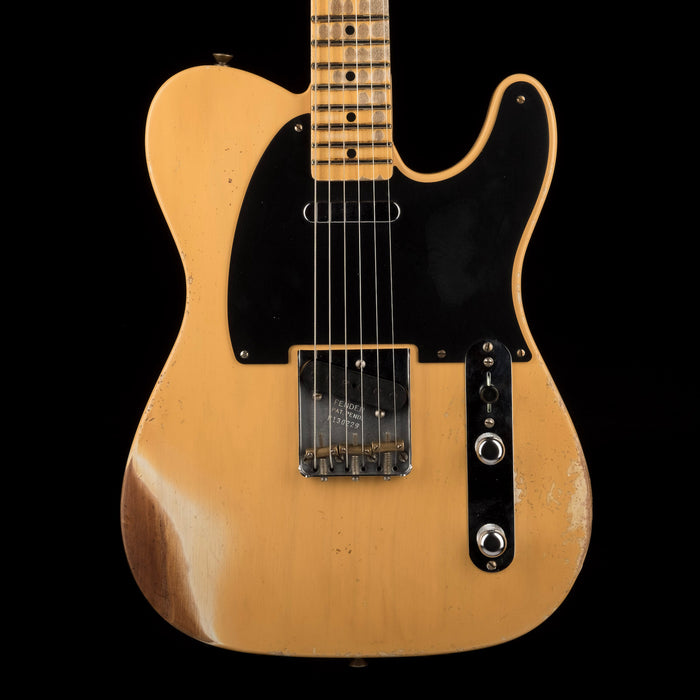 Fender Custom Shop 1951 Telecaster Relic Faded Aged Nocaster Blonde With Case