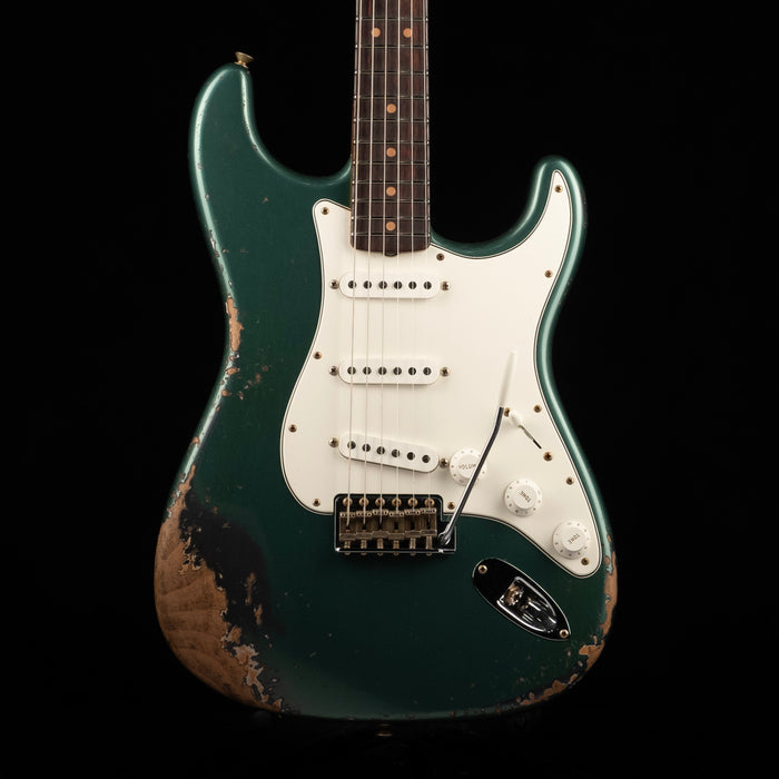 Fender Custom Shop 1962 Stratocaster Heavy Relic Sherwood Green Metallic Over Charcoal Frost Metallic