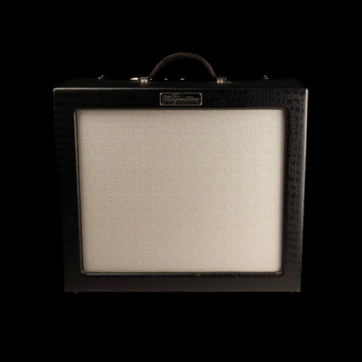 Used Magnatone Varsity Reverb Black Tolex TV Front Guitar Amp Combo With Tuki Cover