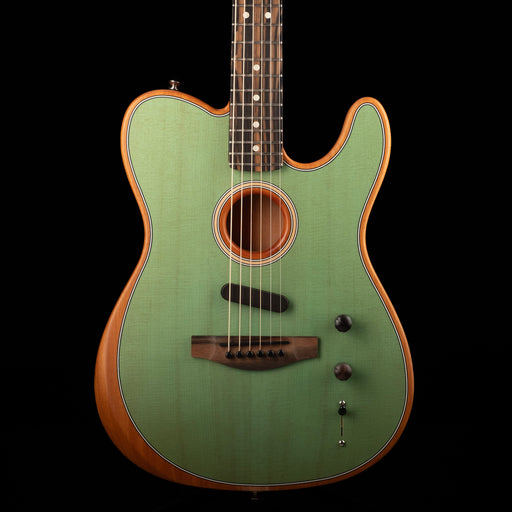 Used Fender American Acoustasonic Telecaster Surf Green with Gig Bag