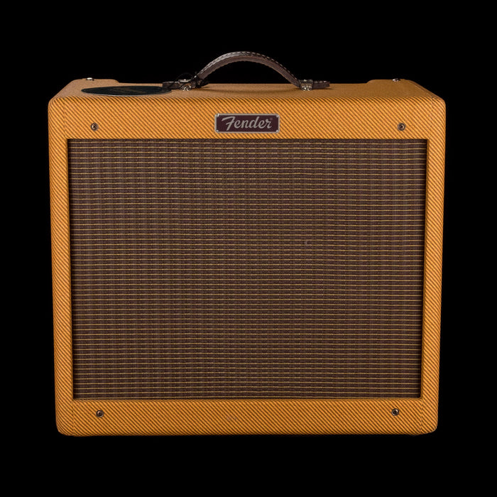 Pre Owned Fender Blues Junior Lacquered Tweed Guitar Amp Combo With Cover