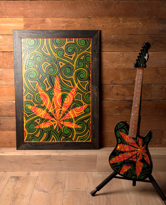 Lipe Guitars Sativa with Painting - Pamelina H Collection