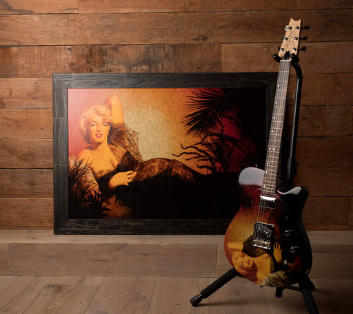 John Page Guitars Just Marilyn Guitar with Painting - Pamelina H Collection