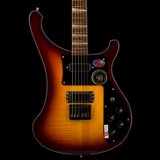 Pre Owned 2022 Rickenbacker Limited Edition 90th Anniversary 480XC TBG TobaccoGlo Guitar With OHSC - Serial # 22 17794