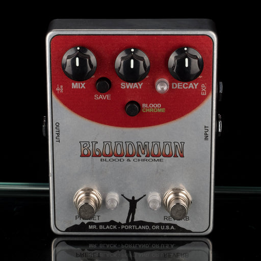 Used Mr. Black BloodMoon Blood & Chrome Modulated Reverb Pedal