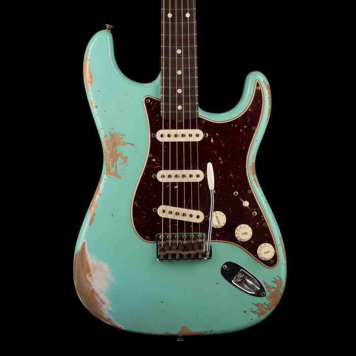 Used Fender Custom Shop 1960 Stratocaster Heavy Relic Faded Aged Foam Green with OHSC