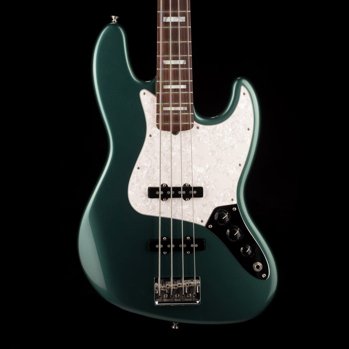 adam clayton bass gear Used Fender Adam Clayton Jazz Bass Sherwood Green Metallic with OHSC — Truetone Music