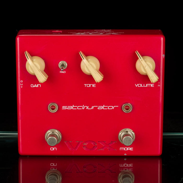 vox satriani pedals Used Vox Joe Satriani Satchurator Distortion Pedal — Truetone Music