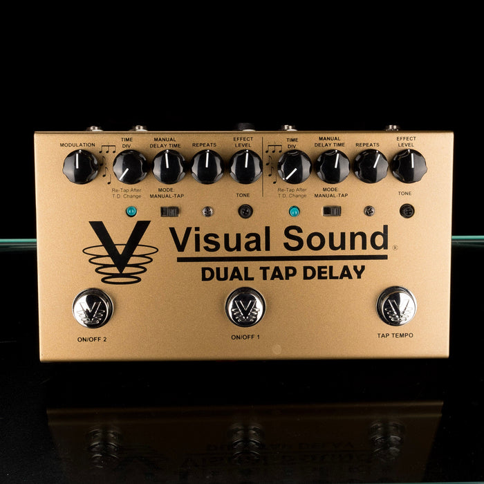 Used Visual Sound Dual Tap Delay Pedal With Box