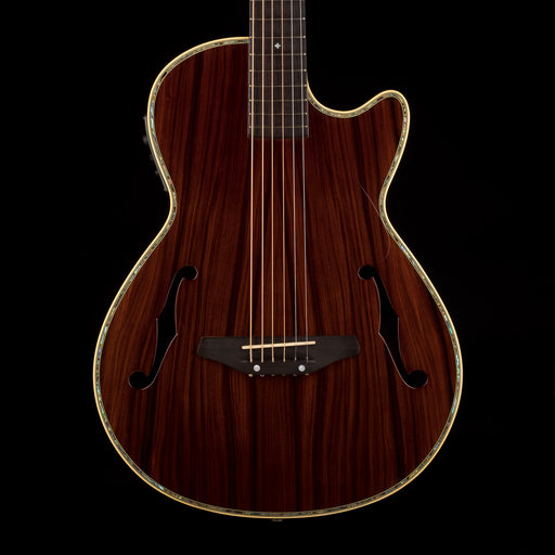 Pre Owned 2015 K. Yairi Limited Edition KYF-3 CTM Dark Brown Rosewood Acoustic Electric With OHSC