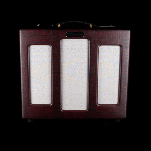 Magnatone Point to Point Varsity Reverb Cathedral Burgundy Guitar Amplifier Combo with Cover