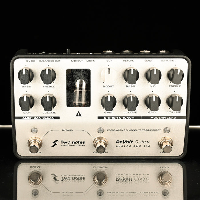 the box bass boosted clean Used Two Notes ReVolt Guitar Amp Simulator Pedal with Box — Truetone Music