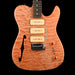 Victor Guitar Company Finster Custom 3P90 Quilted Maple Top T-Style Natural Electric Guitar With HSC