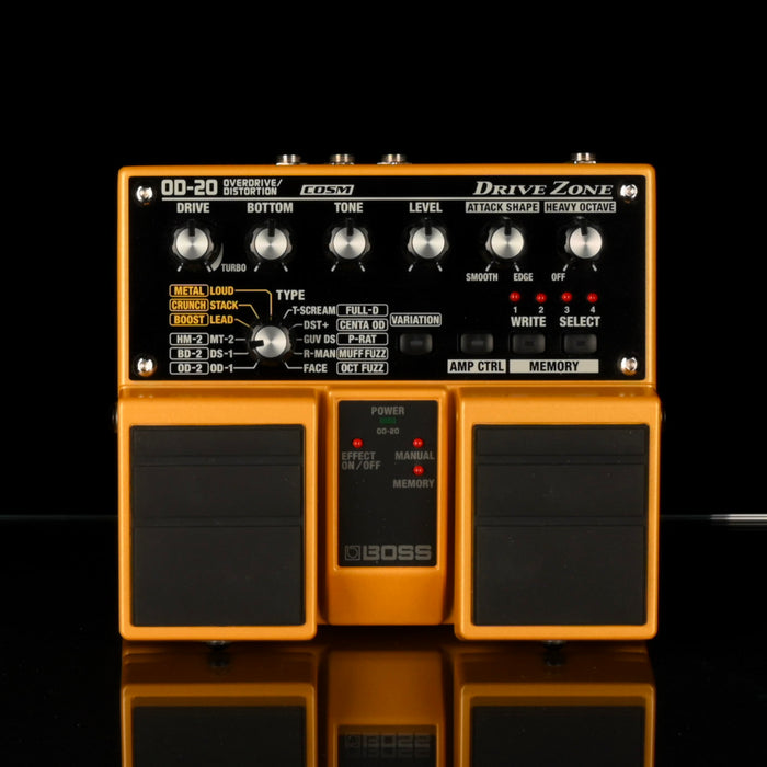 Used Boss OD-20 Drive Zone Overdrive/Distortion Pedal With Box