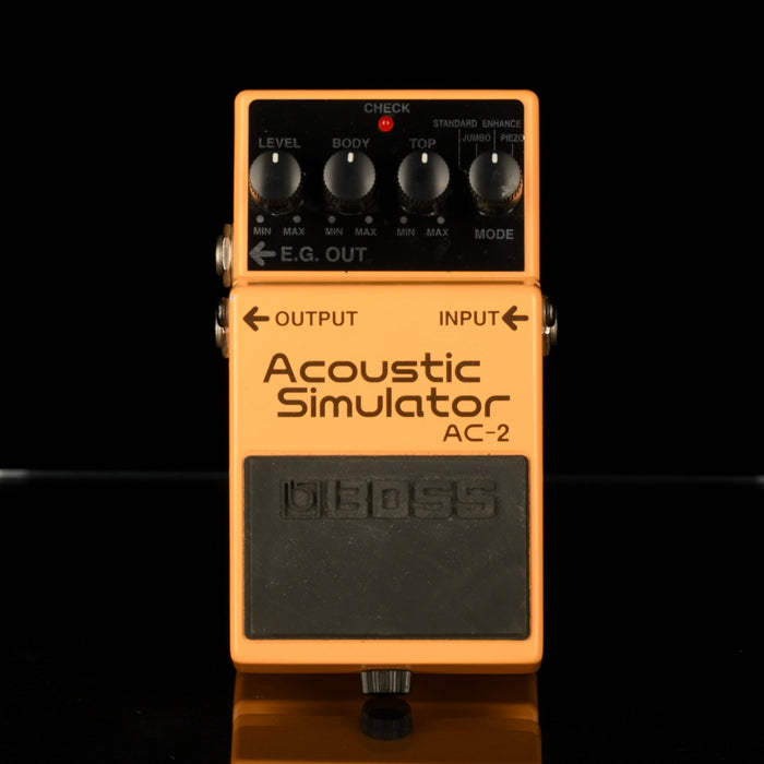 Used Boss AC-2 Acoustic Simulator Effect Guitar Pedal