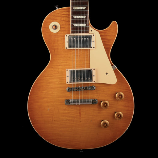 Pre Owned 2018 Gibson Custom Shop Tom Murphy Painted & Aged 1960 Les Paul Standard Reissue Dirty Lemon Burst With OHSC