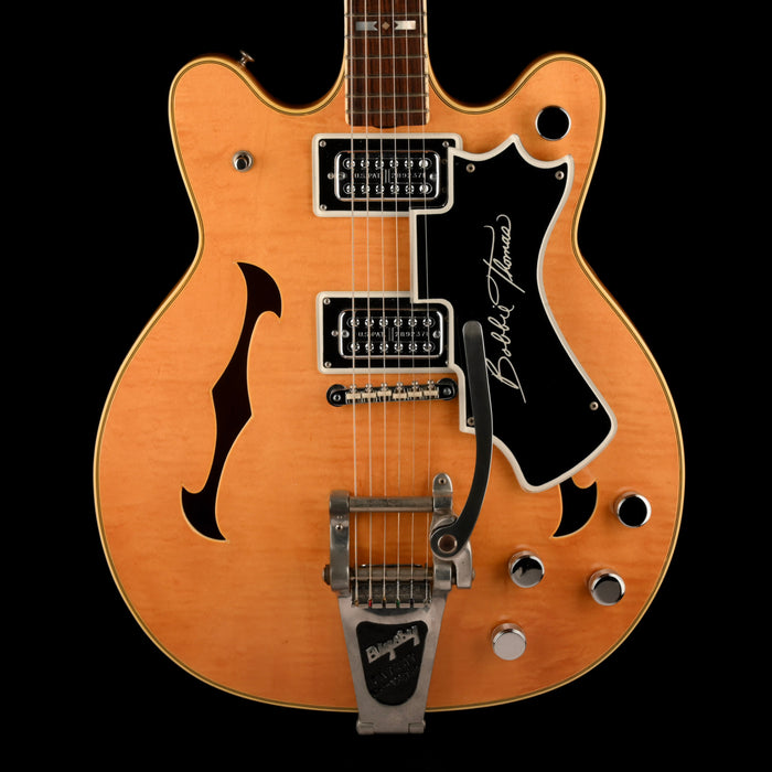 Vintage 1968 National Bobbie Thomas Blonde Electric Guitar With Gig Bag