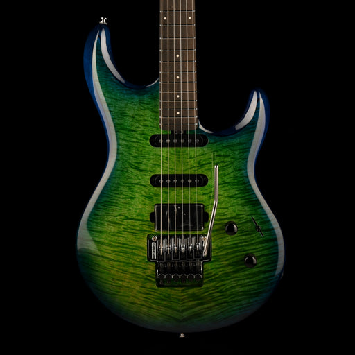 Ernie Ball Music Man Ball Family Reserve BFR Luke 4 HSS Floyd Rose Green Tide With Case