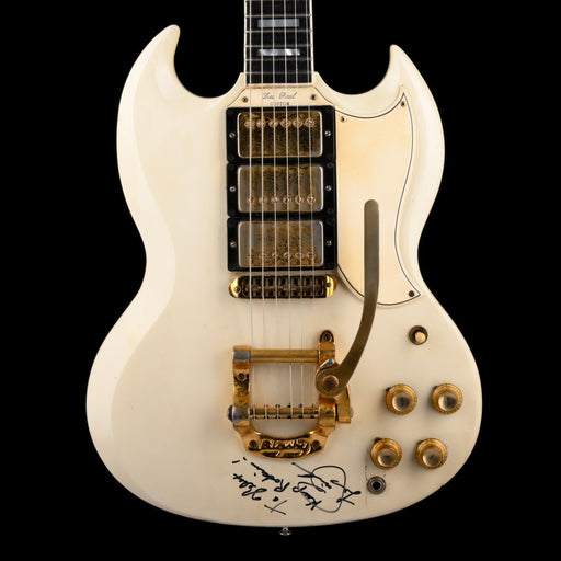 Pre Owned Vintage 1963 Gibson Les Paul Custom SG White with Case - Signed by Les Paul