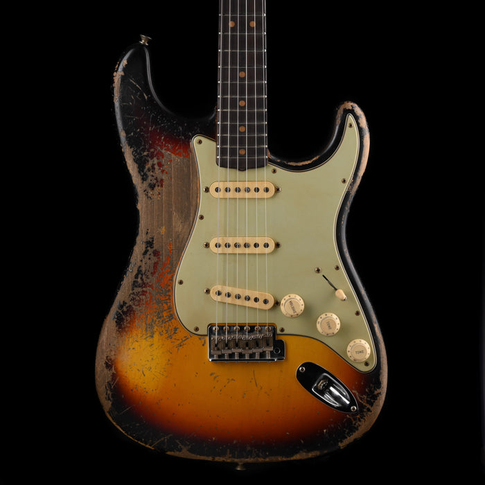 Fender Custom Shop Masterbuilt Jason Smith 1960 Stratocaster Ultimate Relic 3-Tone Sunburst With Case