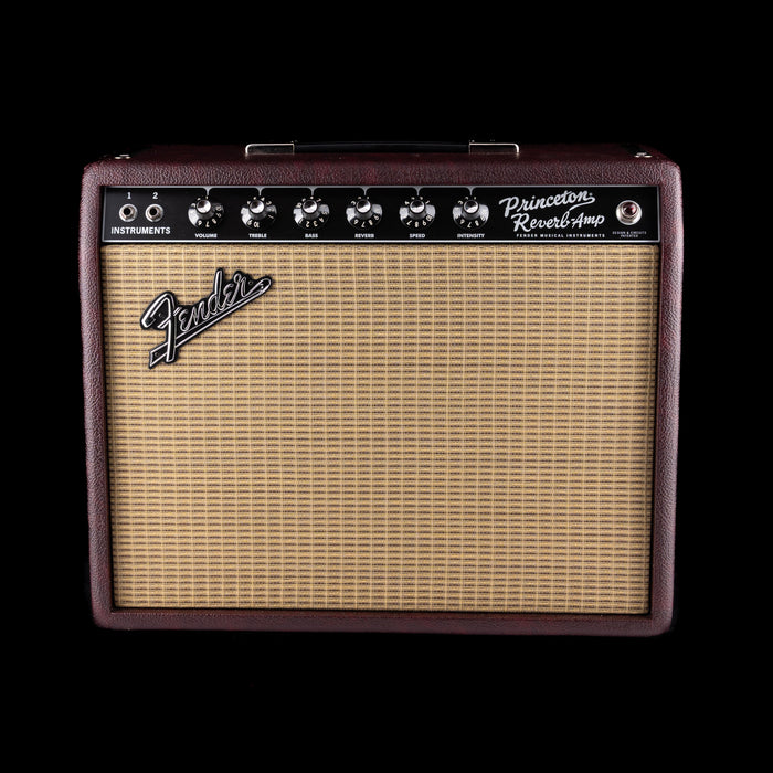 Pre Owned Fender Limited Edition ‘65 Princeton Reverb Bordeaux Reserve Guitar Amp Combo With Cover