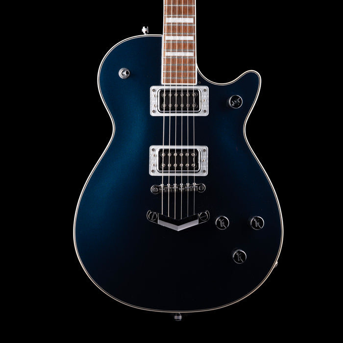 Pre Owned Gretsch G5220 Electromatic BT Single-Cut V-Stoptail Midnight Sapphire Electric Guitar With Gig Bag