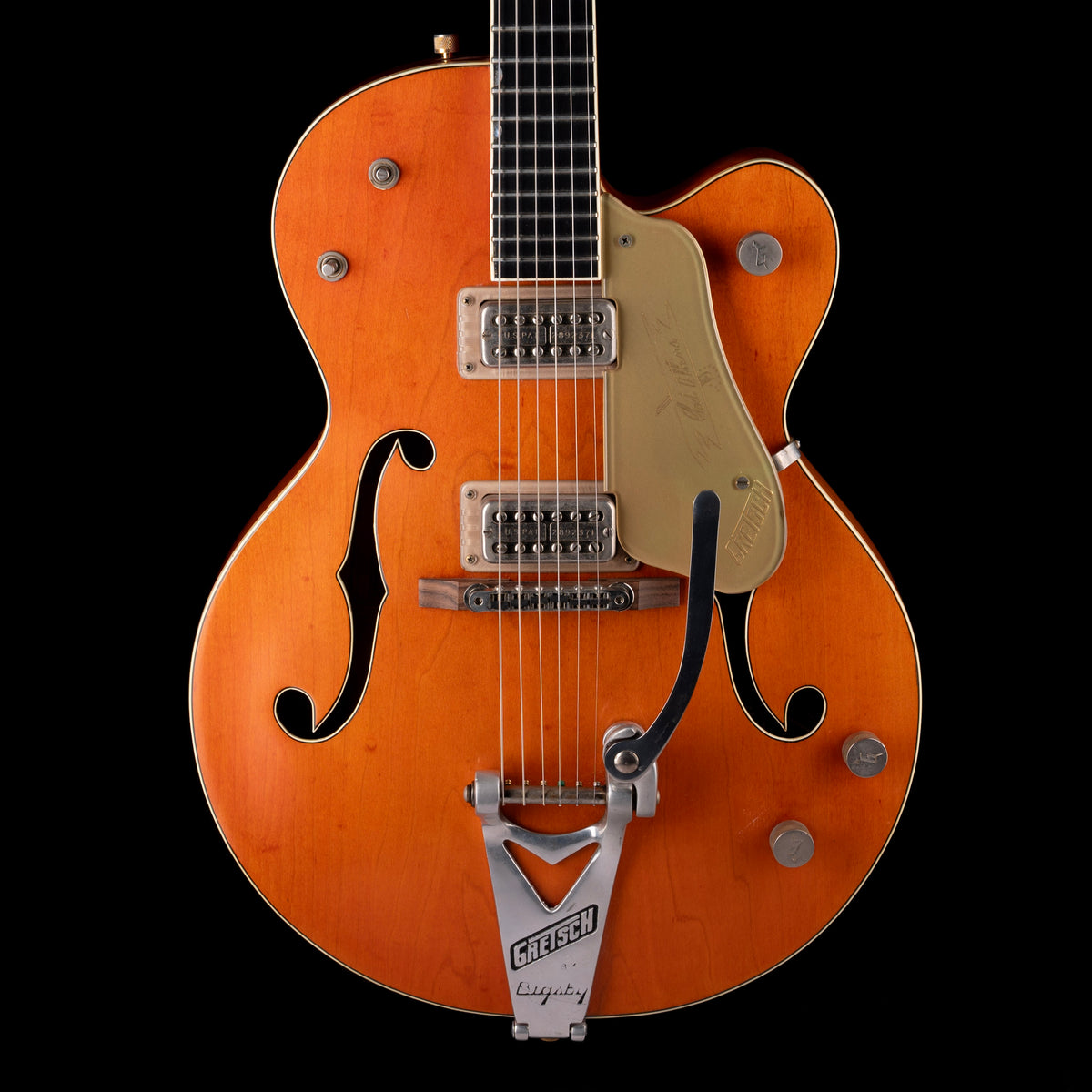 Vintage 1960 Gretsch 6120 Chet Atkins Western Orange Stain With