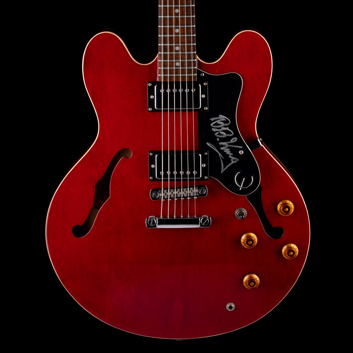 Pre Owned 1998 Epiphone ES-335 Dot Cherry Electric Guitar Signed By B.B. King With HSC
