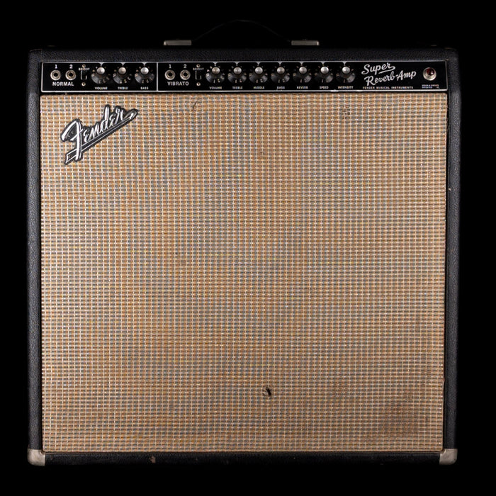 Vintage 1966 Fender Super Reverb Guitar Amp Combo With Cover