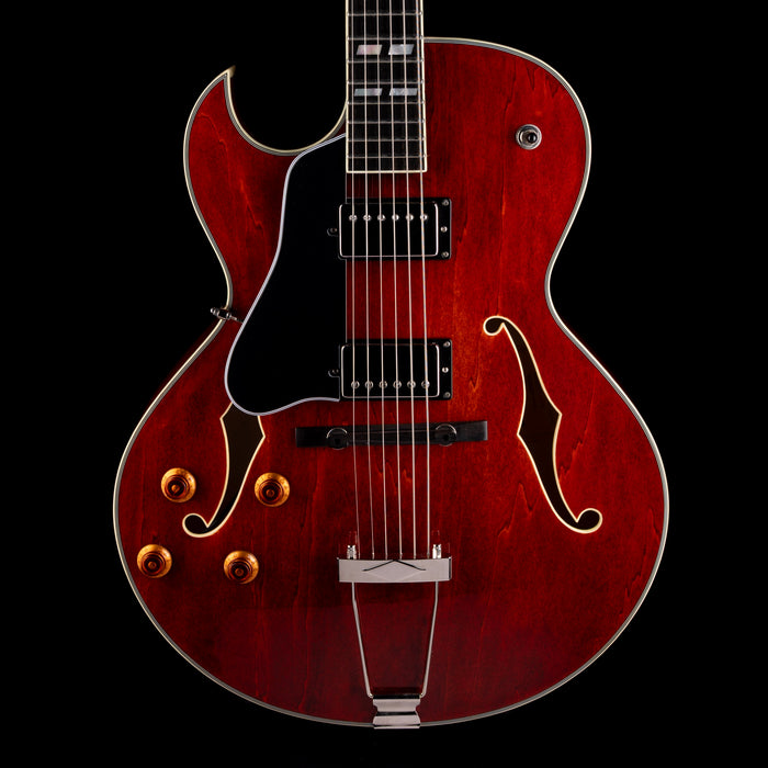 Pre Owned Eastman AR372ce Archtop Truetone Classic Finish Faded Cherry Left-Handed With OHSC