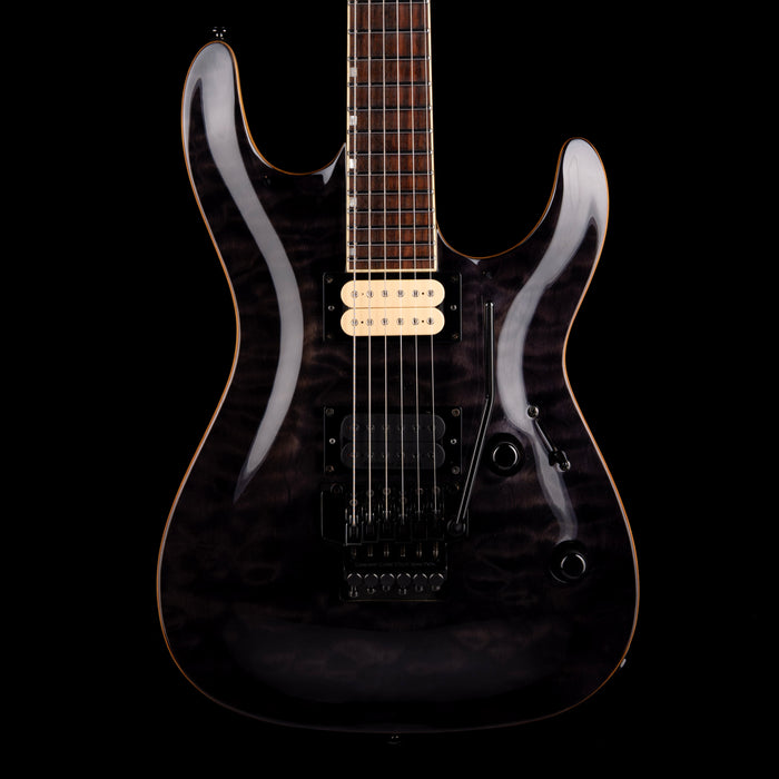 Used ESP LTD MH-250 Transparent Black With Case